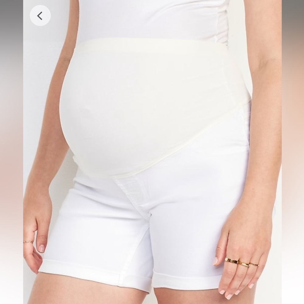 Maternity jean shorts - Picture 3 of 11